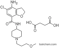 Molecular Structure of 179474-85-2 (Butanedioic acid 4-amino-5-chloro-2,3-dihydro-N-[1-(3-methoxypropyl)-4-piperidinyl]-7-benzofurancarboxamide)